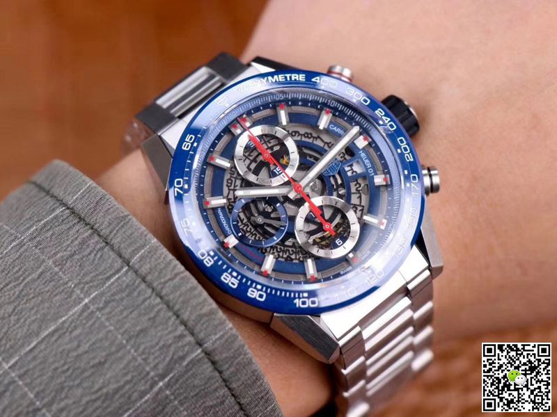 Replica Tag Heuer Carrera Calibre Heuer 01 CAR201T.BA0766 Chronograph 1:1 Best Edition XF Factory Blue Dial Swiss Calibre 01