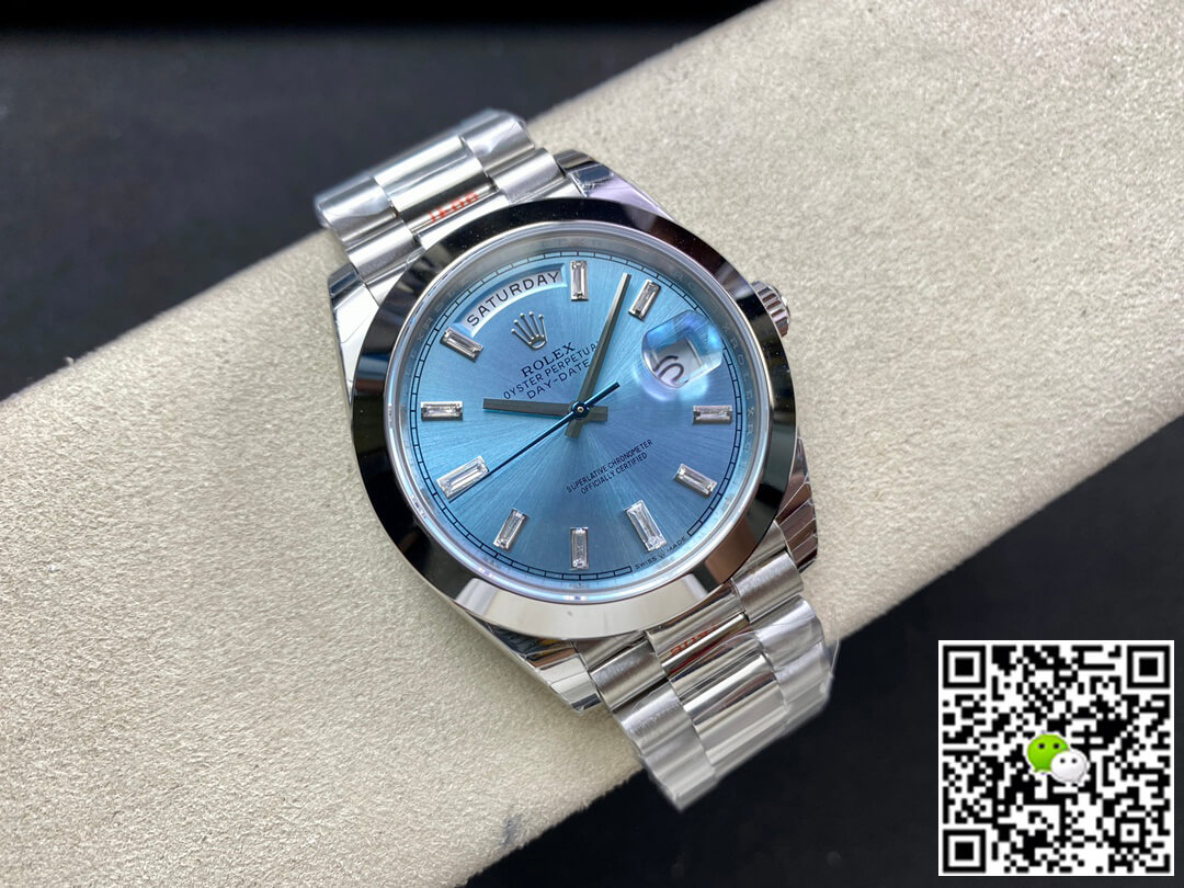 Replica R01ex Day Date 228206 1:1 Best Edition EW Factory Ice Blue Dial
