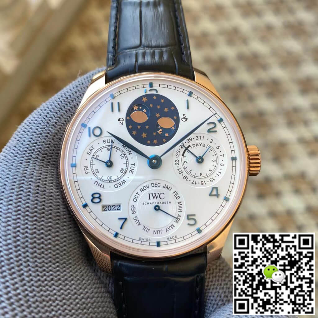 Replica IWC Portuguese Perpetual Calendar IW503405 1:1 Best Edition APS Factory White Dial