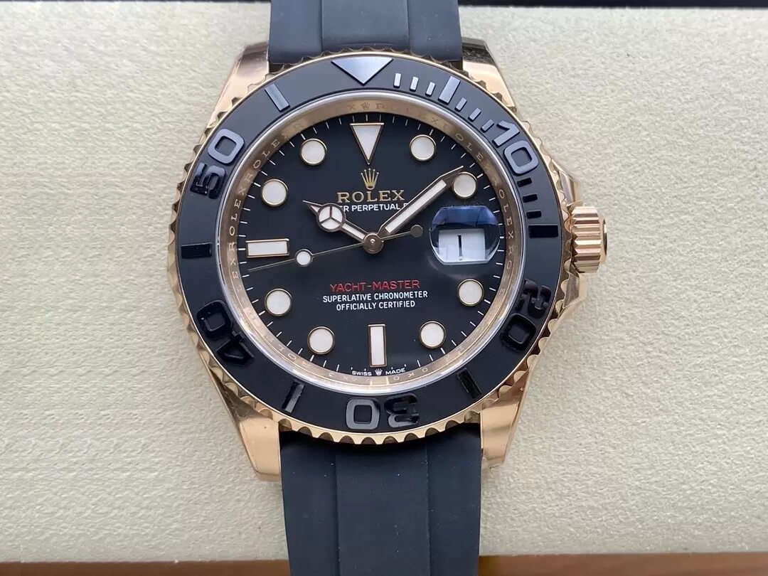 Replica R01ex Yacht Master M126655-0002 1:1 Best Edition Clean Factory Rose Gold