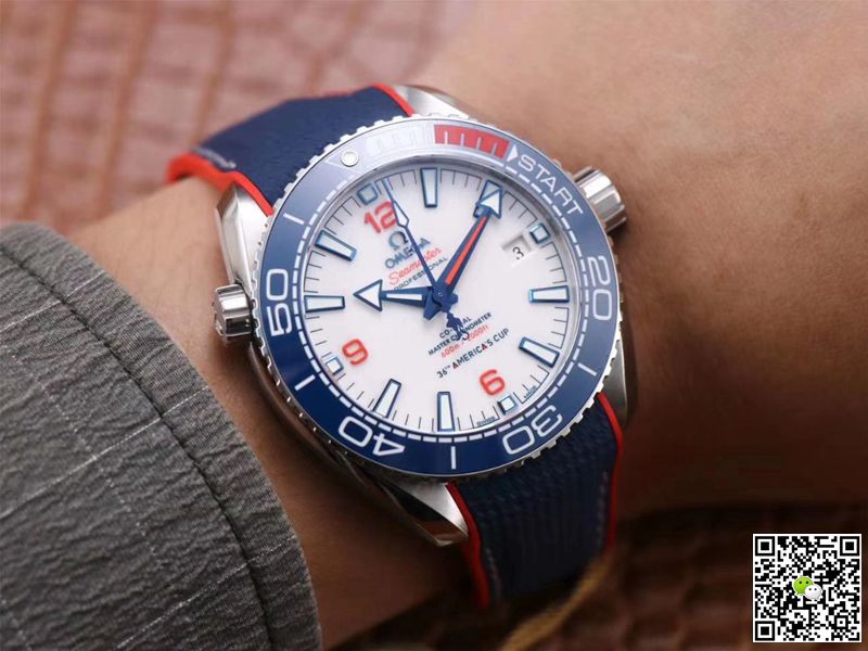 Replica 0me*ga Seamaster Planet Ocean 36th America s Cup Limited Edition 1:1 Best Edition VS Factory White Dial Swiss ETA8900