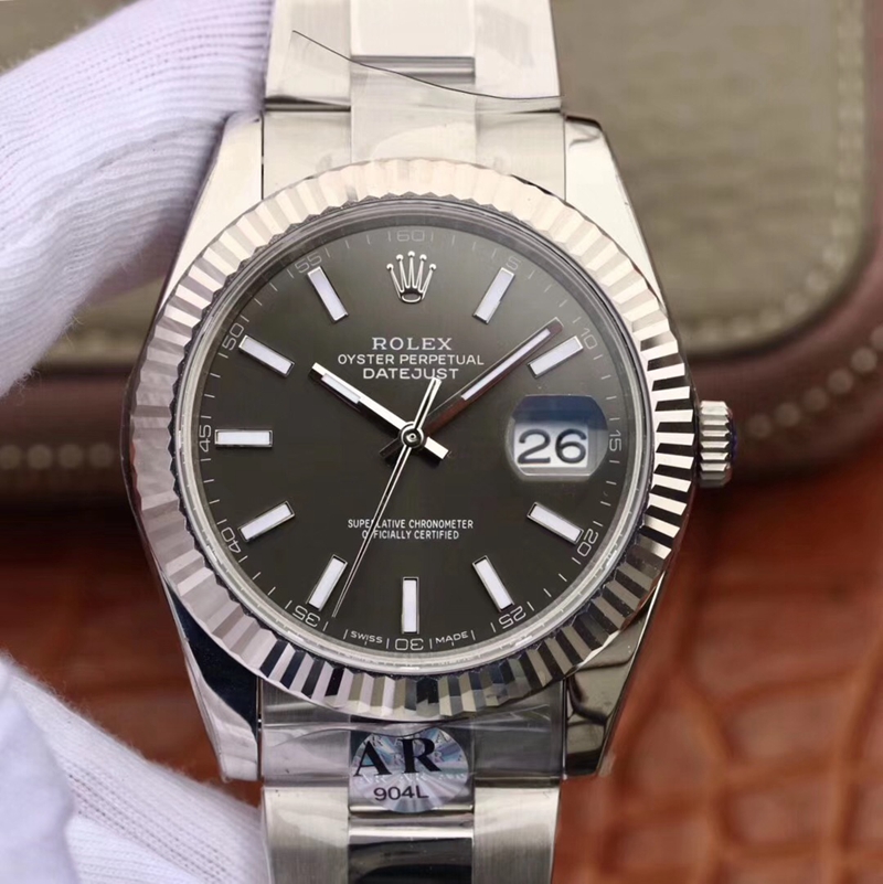 Replica R01ex Datejust 126334 1:1 Best Edition Black Dial