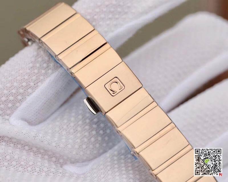 Replica 0me*ga Constellation 27mm Quartz Ladies 18K Rosegold TW Factory 1:1 Best Edition Swiss Eta Quartz 1376