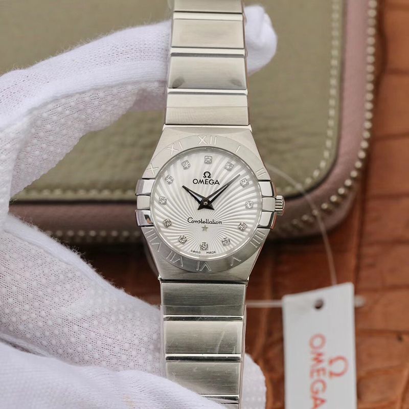 Replica 0me*ga Constellation Quartz Ladies 123.10.27.60.55.001 TW Factory 1:1 Best Edition Swiss Eta Quartz 1376