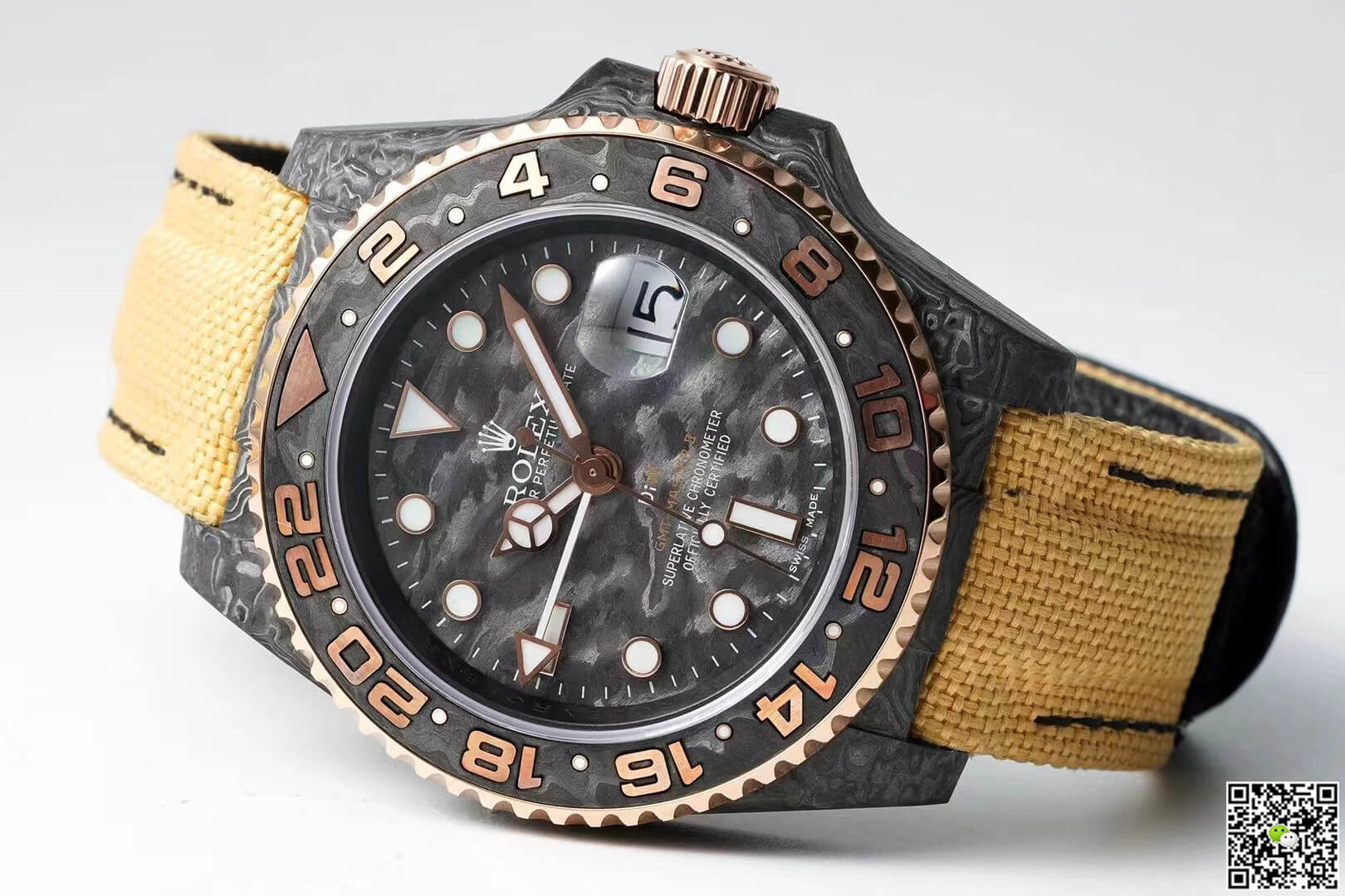 Replica R01ex GMT-MASTER II Diw 1:1 Best Edition Yellow Fabric Strap