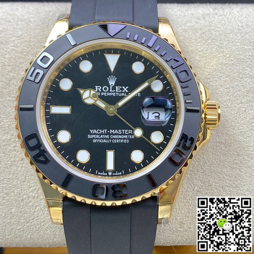 Replica R01ex Yacht Master M226658-0001 42MM 1:1 Best Edition OW Factory Black Dial