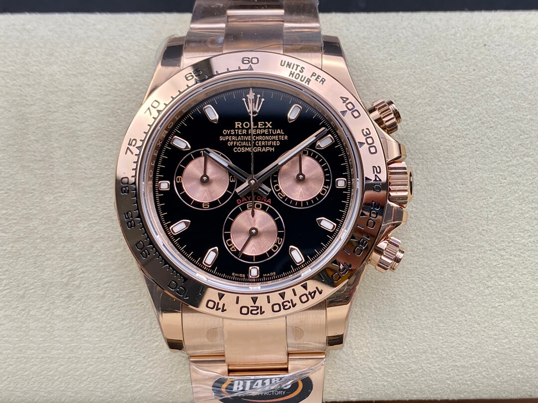 Replica R01ex Daytona M116505-0008 1:1 Best Edition BT Factory Black Dial