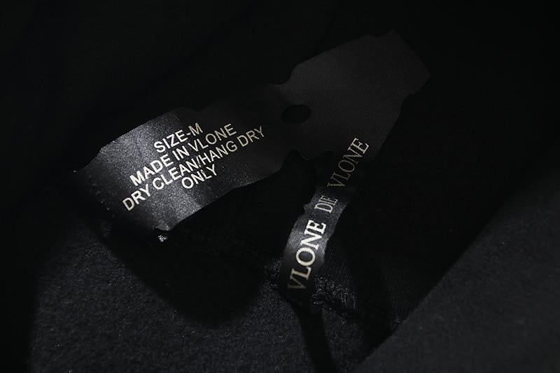 Vlone x Friends Staple Big v PLUS thickening Black Hoodie