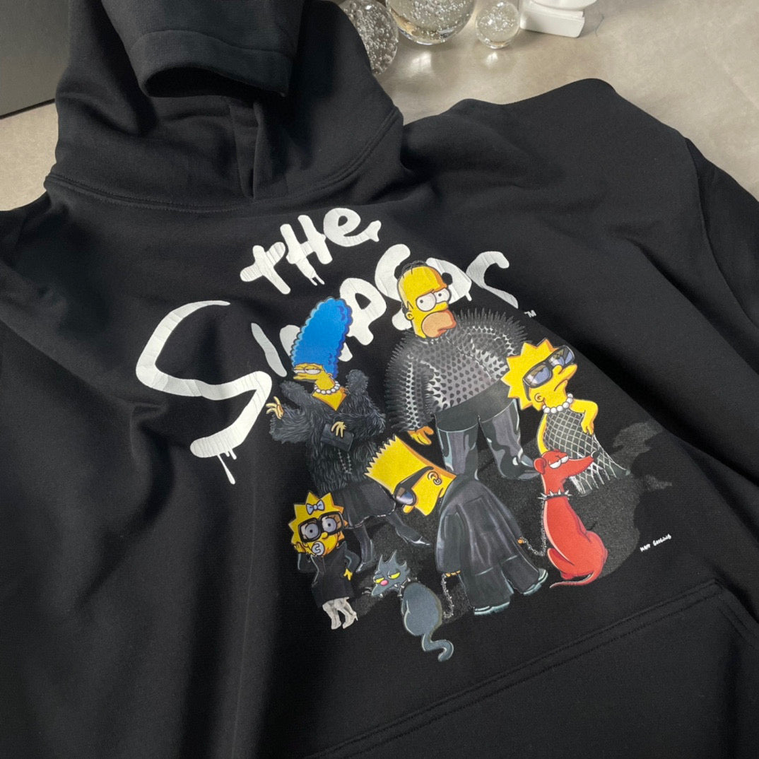 Ba1en*iaga Hoodie Replica Simpsons