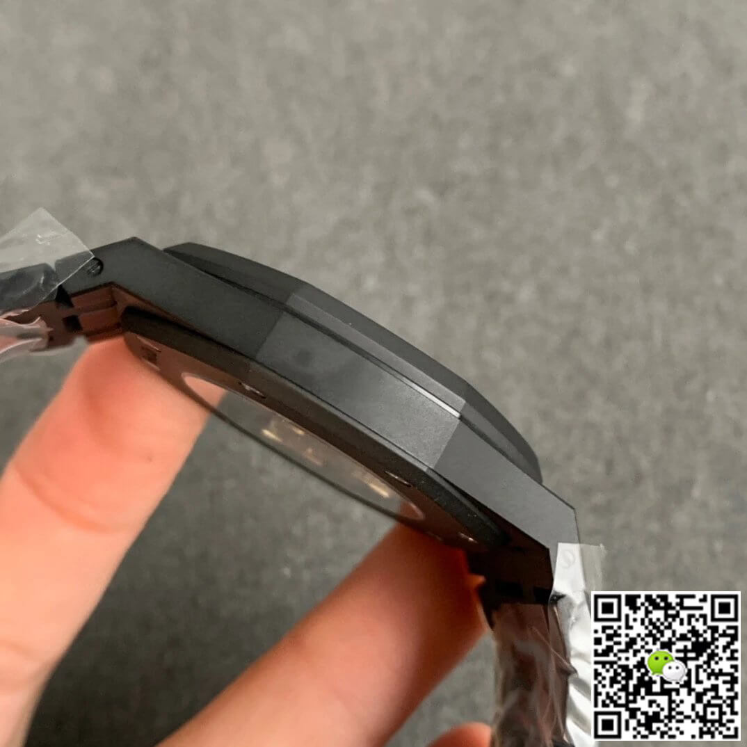 Replica Audemars P1g*et Royal Oak 15400 DLC Version 1:1 Best Edition ZF Factory Black Dial