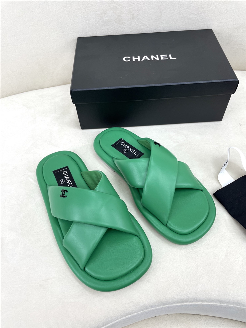 Ch**el Flat Dupes slippers