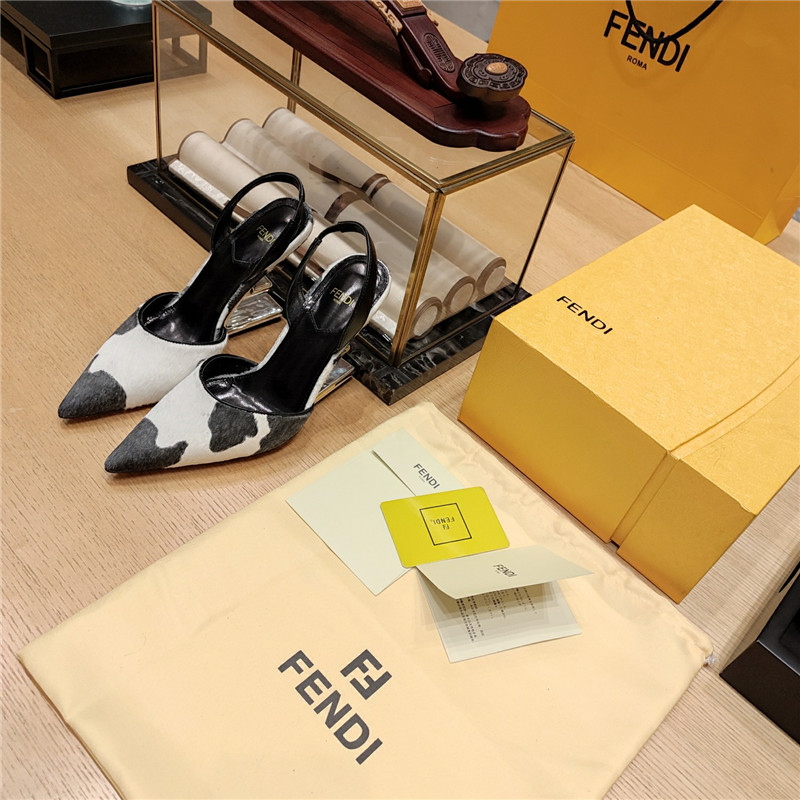 F**di strappy toe high heel sandals