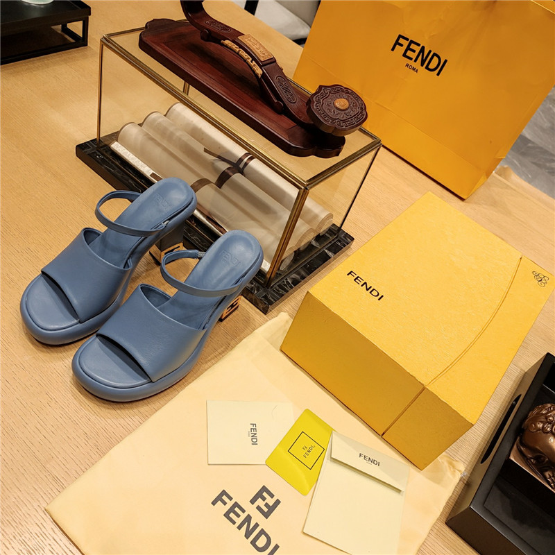 F**di block heel sandals
