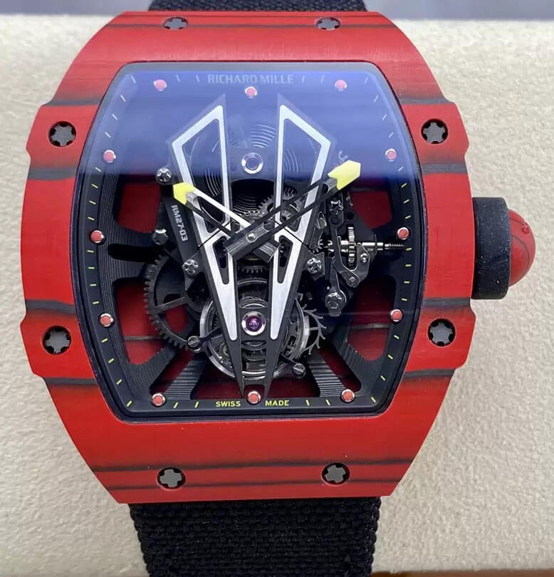 Richard Mille Replica RM27-03 Tourbillon 1:1 Best Edition BBR Factory Red Carbon Fiber Case