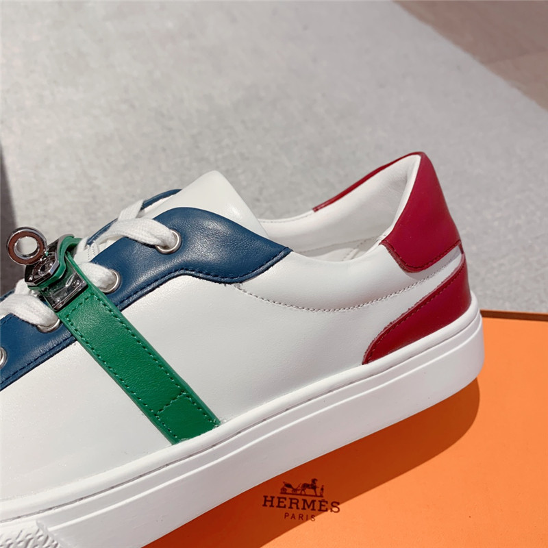 H**me5 British retro design white shoes