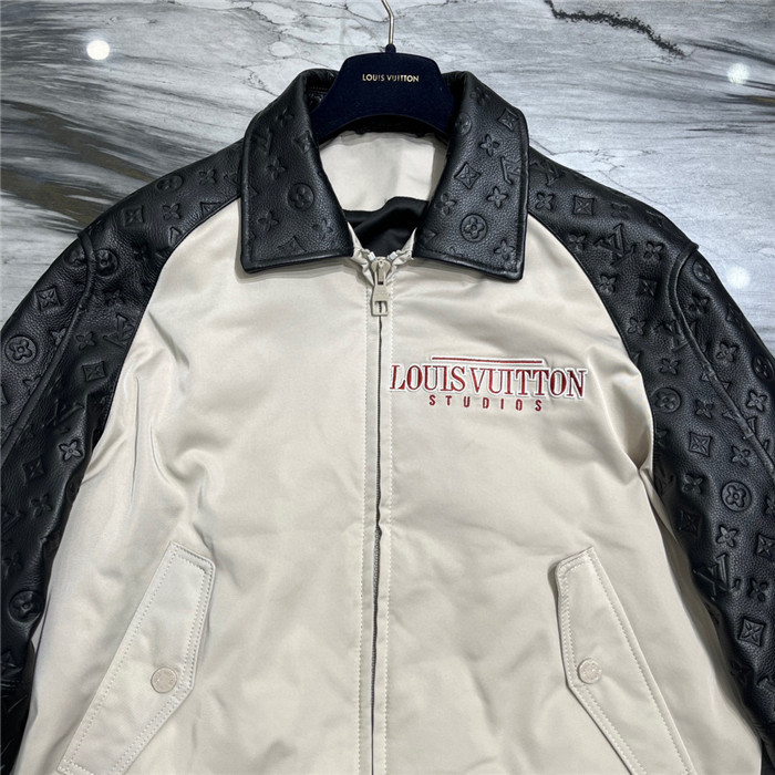 2023fw LV Real Leather Jacket Top Version