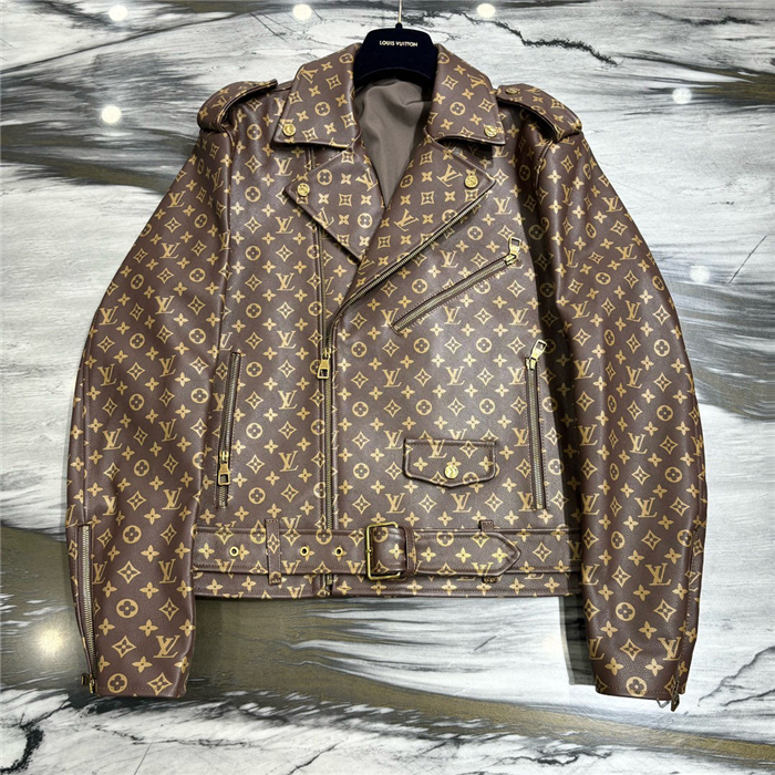 2023fw LV Real Leather Jacket Top Version