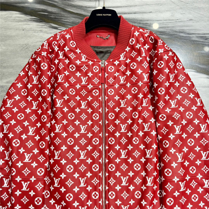 2023fw LV Real Leather Jacket Top Version